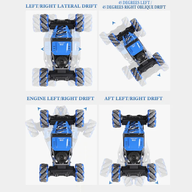 Автомобиль с дистанционным управлением, специальный автомобиль, 2,4 г, игрушечный автомобильный светильник, музыка, поперечная ходьба по бездорожью, дрифт, детская игрушка, трюковые машины