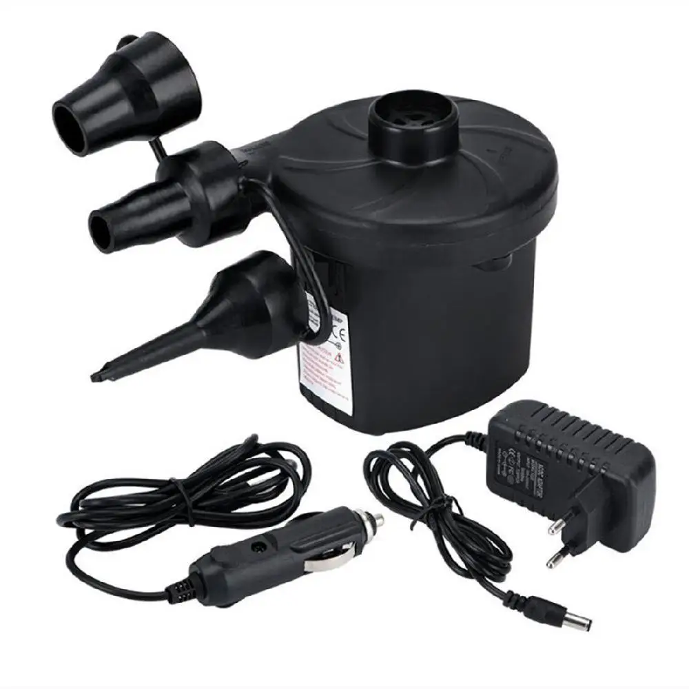 Plugue da Bomba de ar Electropump com 3 Elétrica Bicos Inflar Desinflar Bombas Inflator Carro ue Dc12v – Ac240v