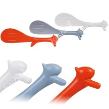 Горячая Лучший милый пластиковый ПП Мультфильм домашняя кухня в форме белки ложка для риса суп соус лопастной ковш случайный цвет