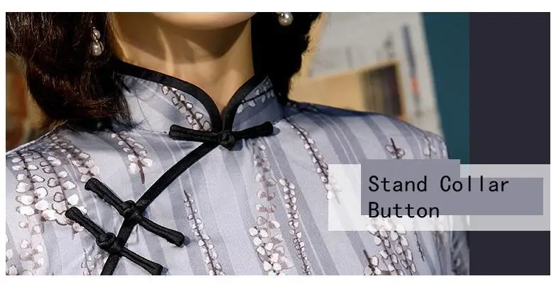 4XL 3XL размера плюс Симпатичные Cheongsam шелковые длинные вечерние платья Банкетный Qipao светильник в фиолетовую Полоску Вечернее китайское платье