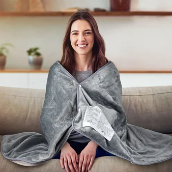 

Auto Shut Off Flannel Adjustable Temperature Home Rectangle With Timer Soft Electric Heating Blanket Multipurpose Winter Warm