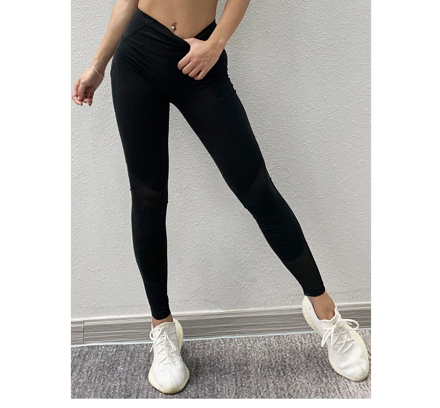 BINAND Mesh штаны для йоги женские с высокой талией сухие леггинсы для тренажерного зала, Спортивная Женская Фитнес Легинсы для тренировок спортивный пуш-ап брюки для женщин