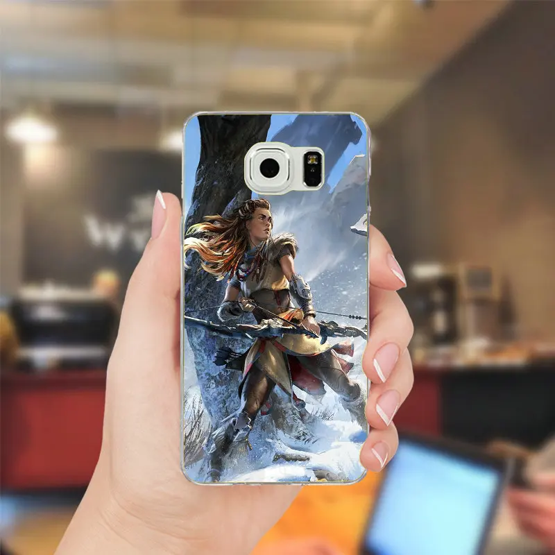 Aloy Horizon Zero Dawn Soft TPU Silicon Phone Cases for Samsung Galaxy Note 2 3 4 5 8 S2 S3 S4 S5 Mini S6 S7 S8 S9 Edge Plus