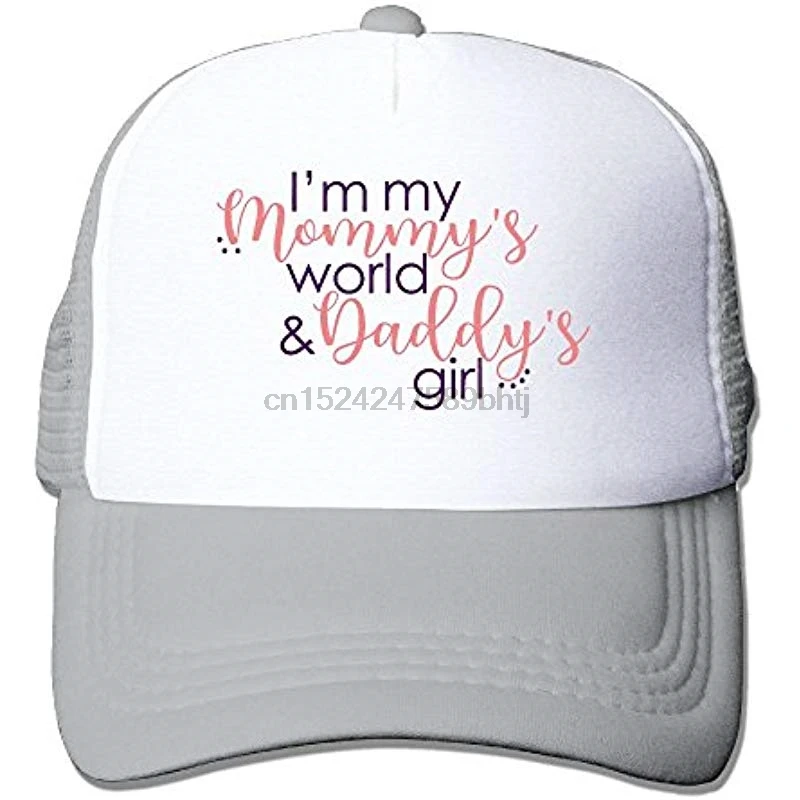I'm Daddy's Girl Mesh Trucker Caps_Hats регулируемые для унисекс черные