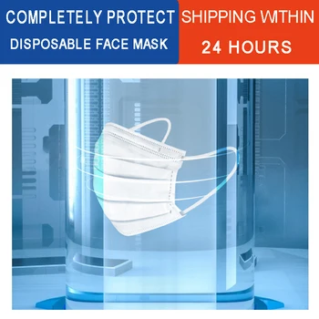 

10 pcs 3-Layer Non-woven Disposable Face Mask Soft Breathable Face Masks