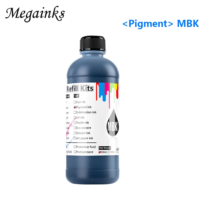 5PC 500ML Pigment Ink for Epson SC T3000 T5000 T7000 T3200 T5200 T7200 T3270 T5270 T7270 T3270D T5270D T7270D T3070 T5070 T7070