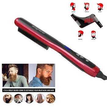 

Hair Comb Straightener Comb Brush Prostownica Beard Straightener Horn Comb Brushes Hair Curler Iron Quick Hair Styler For Men