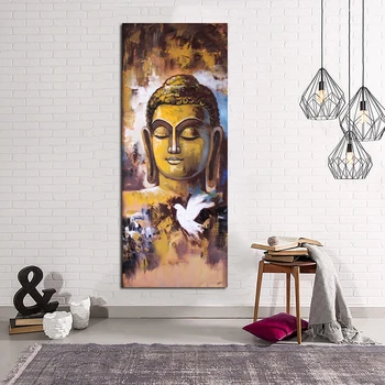 

Canvas Painting Abstract Buddha Picture Big Size Wall Art Posters and Prints Wall Pictures For living Room Cuadros Home Decor