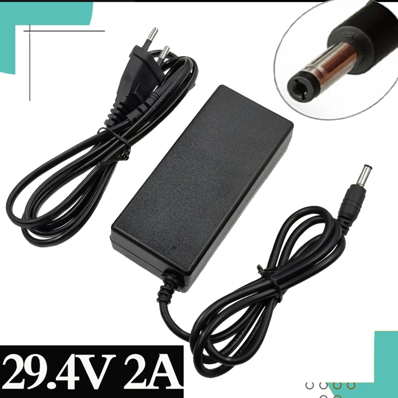 High quality 29.4V 2A electric bike lithium battery charger for 24V 2A lithium b