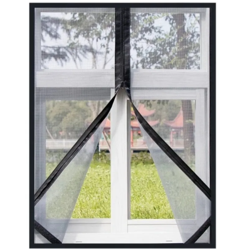 

Customized High-quality Zipper Open Insect-proof Curtains, Removable Household Screen Doors, Invisible Enlarged Mosquito Nets