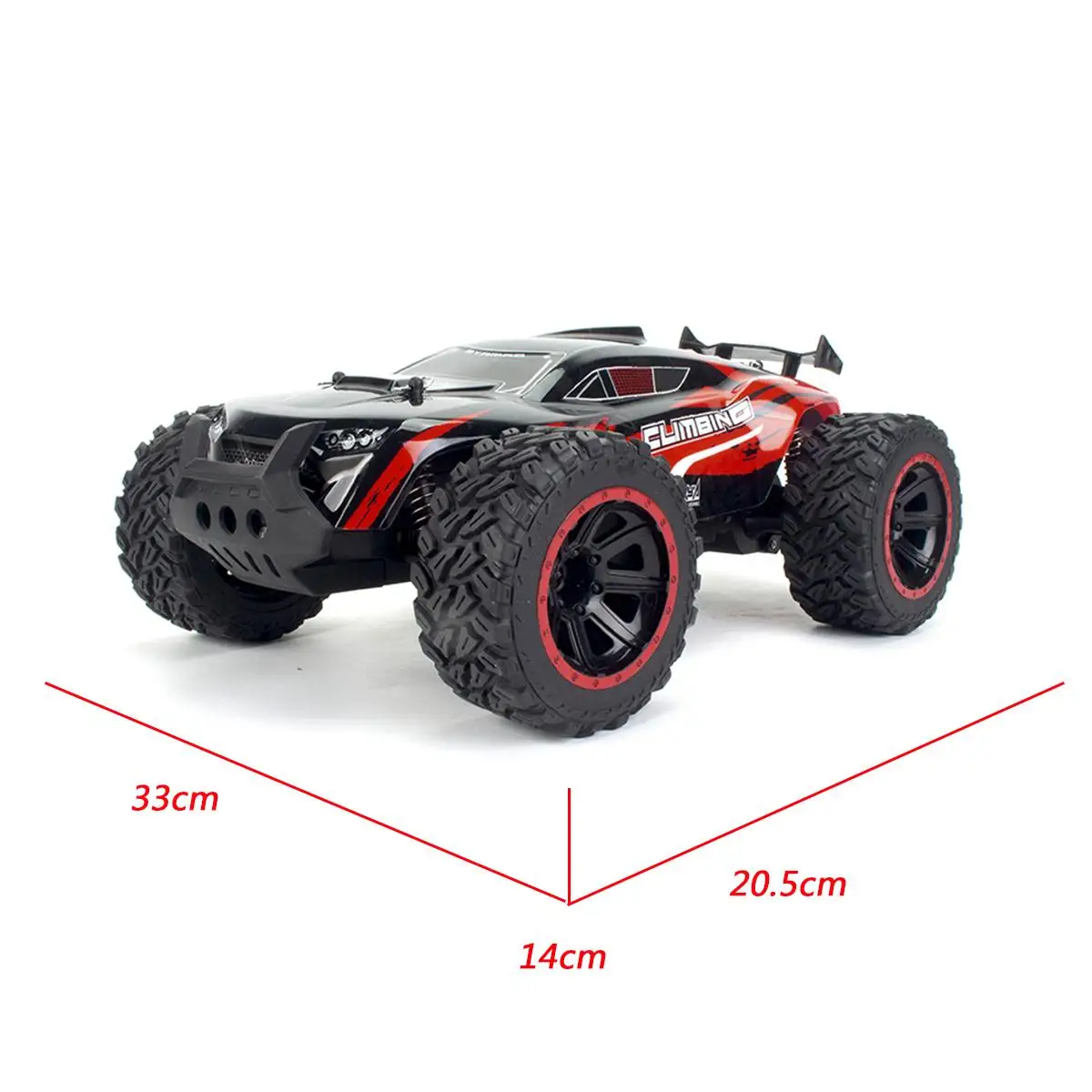 Carro grande monstro de controle remoto 1:14, brinquedo elétrico off road  rock 4wd off road todo terreno veículo de controle remoto rastreador de  caminhão para meninos e meninas