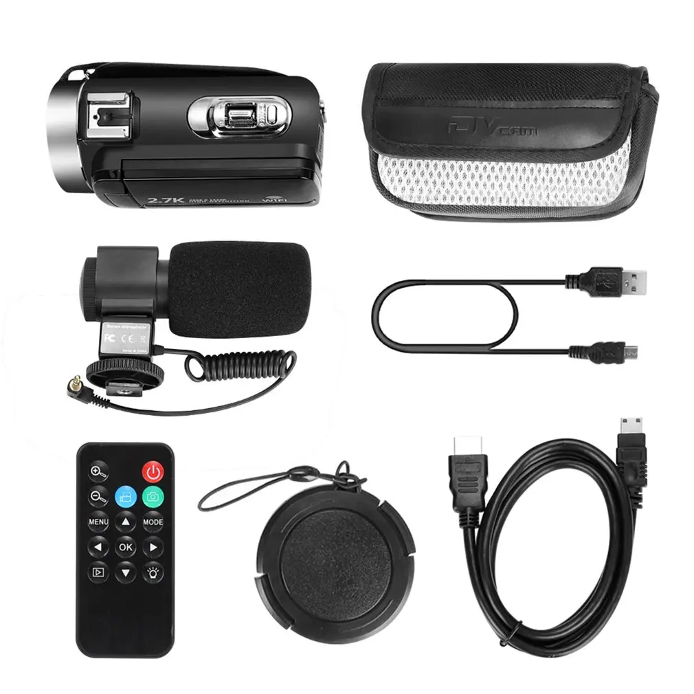 30 Million Pixel High-definition Digital Video Camera Home WIFI Camera DV With Remote Control And Microphone