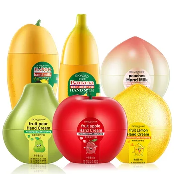 

Bioaqua Peach Lemon Pear Mango Banana Ointment Milk Hand Creams Anti Aging Chapping Dry Lotion Cream For Hands Skin Care
