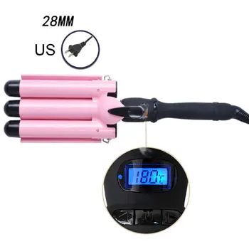 

20/22/25/28mm Curling Iron 3 Barrels Hair Curler Large Wave Fast Heating Styling Tool for Salon Home Use