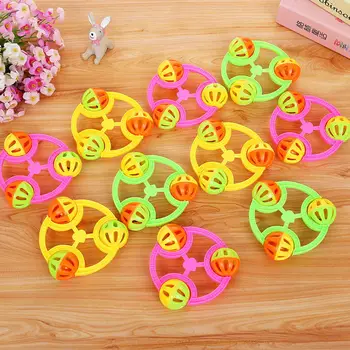 

Hot Selling 4 PCS Set Newborn Baby Rattles Shaking Bell BPA-Free Grab Cartoon Toys for Infant Early Educational LBV