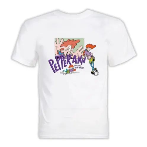 Pepper Ann, ТВ-шоу, футболка, мультяшная футболка, мужская, с принтом, комикс, футболка, свободный размер, топ, Ajax, короткий рукав, футболки, модные