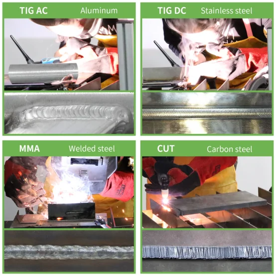 Maquina de soldar Reboot TIG AC DC de aluminio 200A con control digital completo de 230V de alta frecuencia 3 en 1