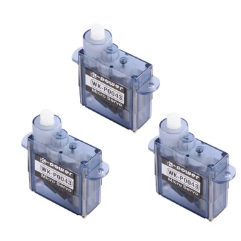 

3PCS K-power P0043 4.3g / 0.9kg/ 0.07Sec High Speed Coreless Motor MiniI/Micro servo for RC Airplane Helicopter