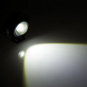 

1 Pair Running Lights 10W 12V LED Car Fog Light Lamp DRL For Motorcycle Truck off Road Strong/Weak/Flashing 3 Modes Switching