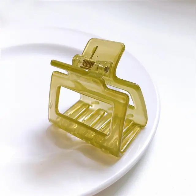 1PC Barrettes  Hair Claw For Women Acrylic Hairpins Hair Crab Claws Girls Make UP Washing Tool Accessories Women Hair Clips 2021 25