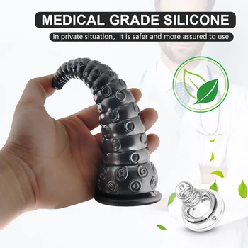 Octopus Dildo Suction Cup Tentacle Sex Toy Animal Dildo Alien Dick For Woman Man Wide Anal Plug Vaginal Dilator/Stimulator 4