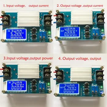 

DC 10-50V Boost Voltage Constant Current 5A Power Supply Module DC-DC Battery Charging LCD Display