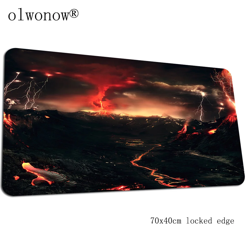 Коврик для мыши Volcanoes 700x400x3 мм коврик для мыши Коврик для геймера игровая компьютерная клавиатура со встроенной мышью HD Печать игровые коврики - Цвет: Size 700x400x3mm
