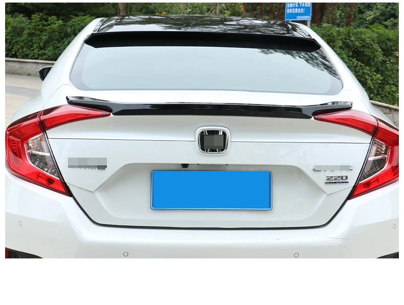 Для Honda Civic 10th- ABS спойлер заднего крыла протектор крыло отделка автомобиля Стайлинг Аксессуары 1 шт