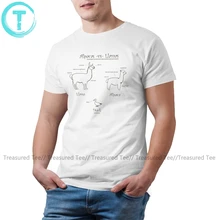 

Alpaca T Shirt Llamas Vs Alpacas A Guide T-Shirt Man Streetwear Tee Shirt Awesome Printed Short-Sleeve Tshirt