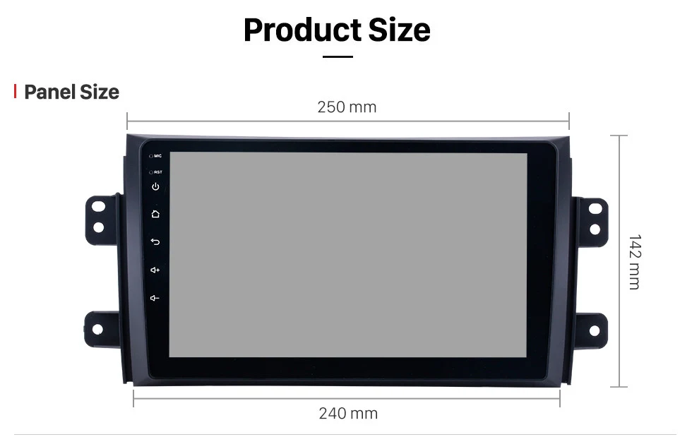 Discount Seicane Car GPS 8-core HD 2Din 9" Android9.0 Radio For Suzuki SX4 2006 2007 2008-2012 with Bluetooth Music WIFI support OBD2 DVR 16
