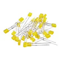 100 шт. 2X3X4 квадратный светодиодный желтый светильник светодиод 2x3x4 мм светодиодный лазерный диод