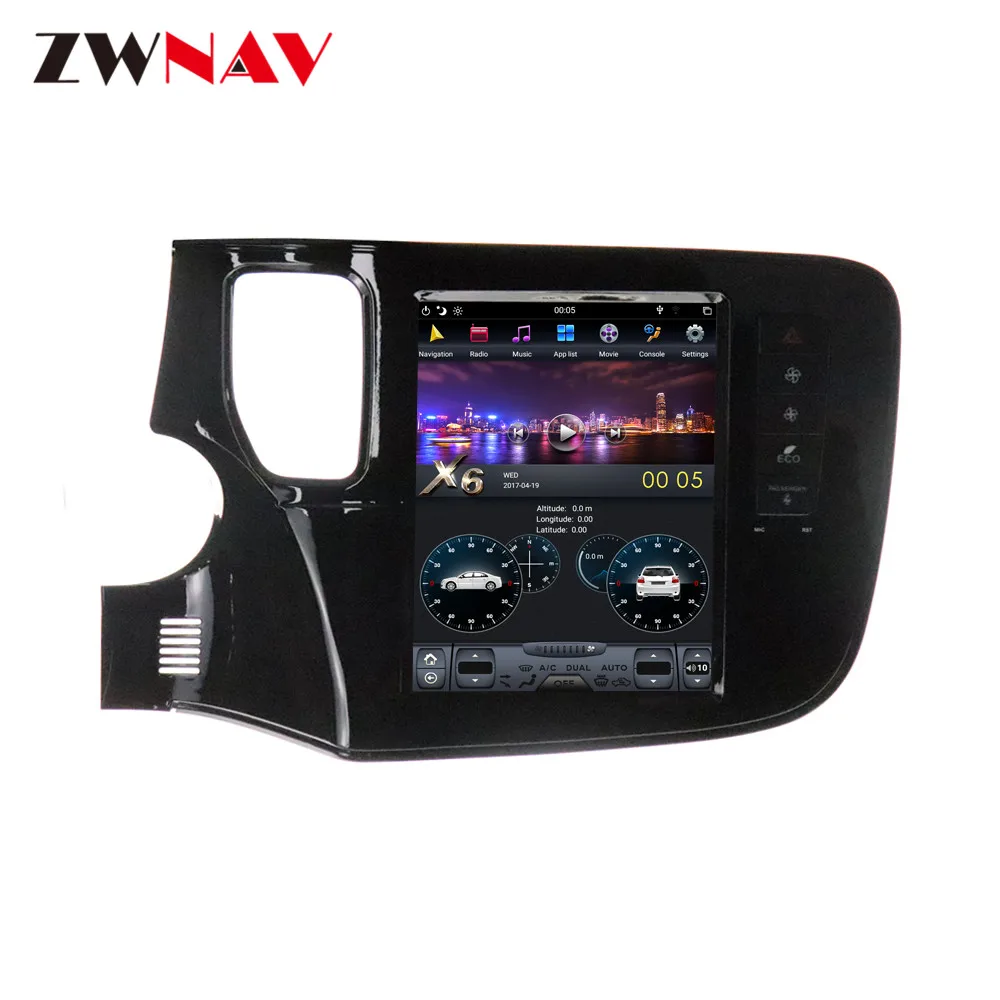 Excellent Android 9.0 4GB RAM Tesla style Car GPS Navigation For Mitsubishi OUTLANDER 2014+ head unit auto multimedia player tape recorder 5