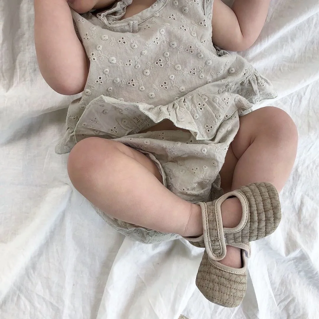 conjunto de roupas de bebê menina estilo coreano bordado bebê criança sem mangas peças conjunto
