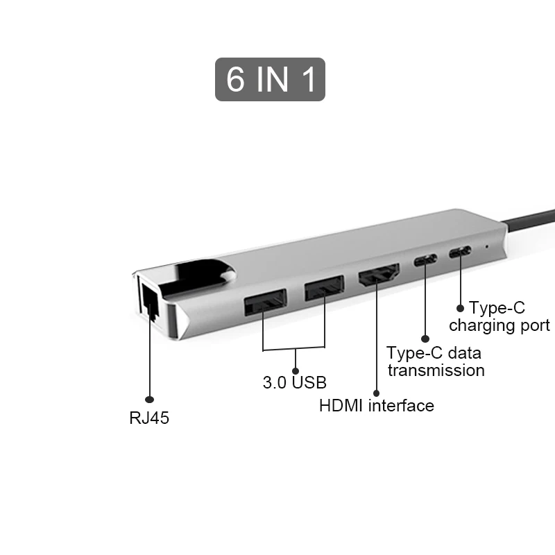 BKSCY USB C концентратор типа c к Hdmi; Ethernet Rj45 адаптер USB 3,1 SD/TF кардридер для MacBook Pro samsung Galaxy S9 Тип c концентратор Hdmi