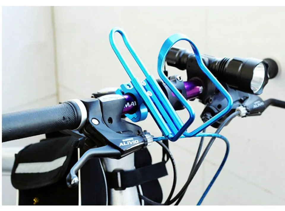 Bicycle Accessories Aluminum Alloy Bike Cycling Bicycle Drum Holder Drink Water Rack Bottle Holder Mount For Mountain Bike Cage