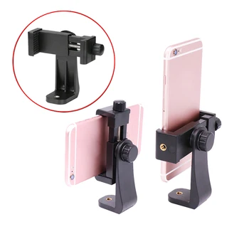 

Universal Cellphone Tripod Mount Mobile Phone Clip Holder Vertical Bracket 360 Degree Rotating Tripod Adapter for Samsung iphone