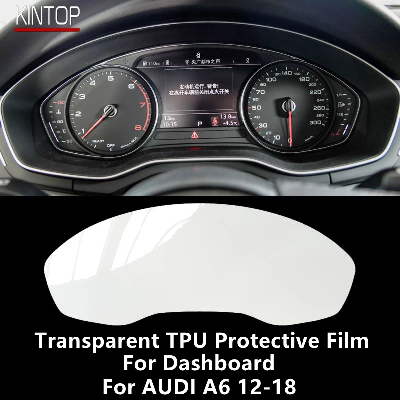 

For AUDI A6 12-18 Dashboard Transparent TPU Protective Film Anti-scratch Repair Film Accessories Refit