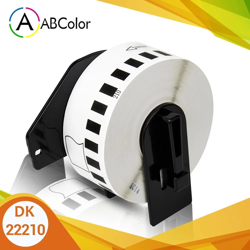 

Этикетка для принтера Brother DK-2210 dk 22210, термобумажная этикетка для доставки, длиной 29 мм * 30,48 м, адресная этикетка непрерывной длины для принтера этикеток Brother