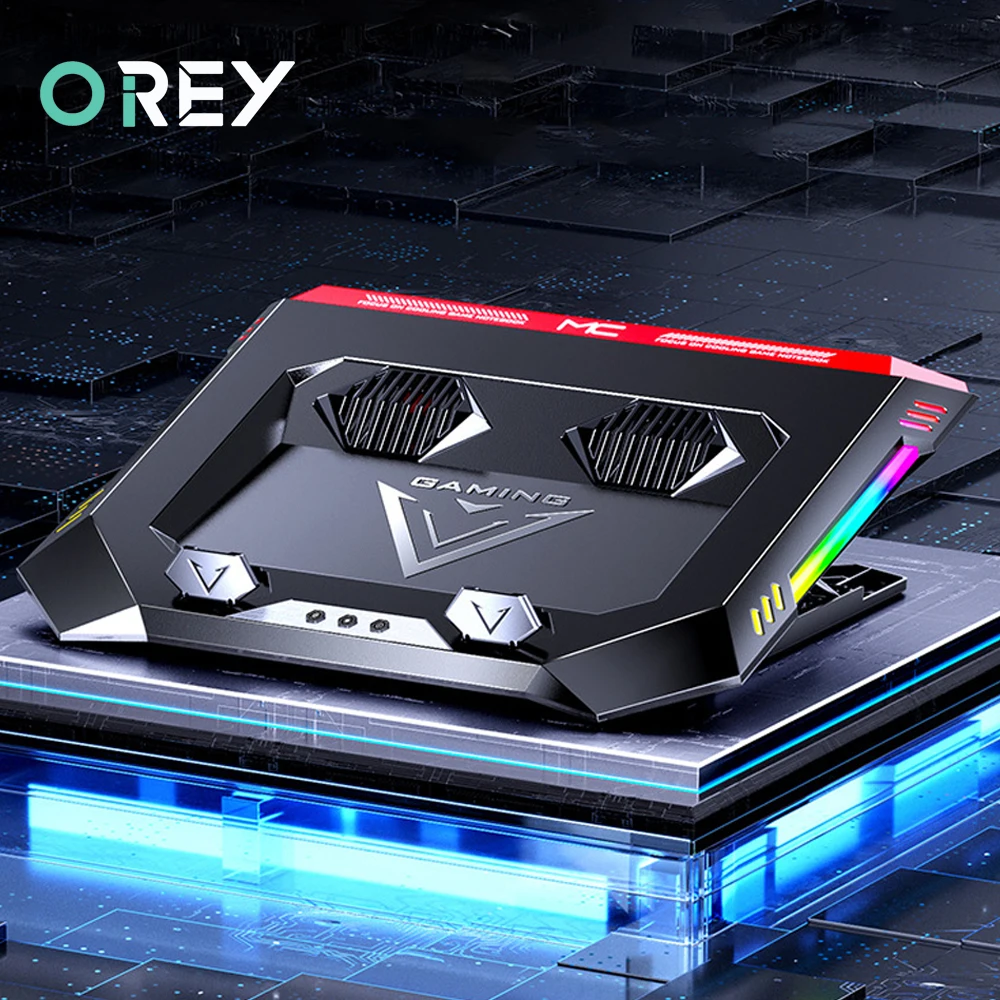 

Gaming PC Adjustable Laptop Cooler Dual USB Laptop Cooling Pad Support Notebook Stand With Fan For Macbook Pro Air Laptop Holder