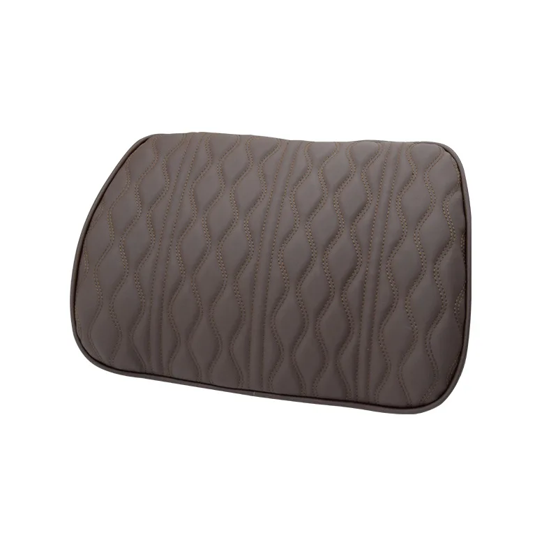Memory Foam Car Neck Pillow PU Leather Auto Seat Lumbar Support Headrest Cushion Automobile Interior Accessoire
