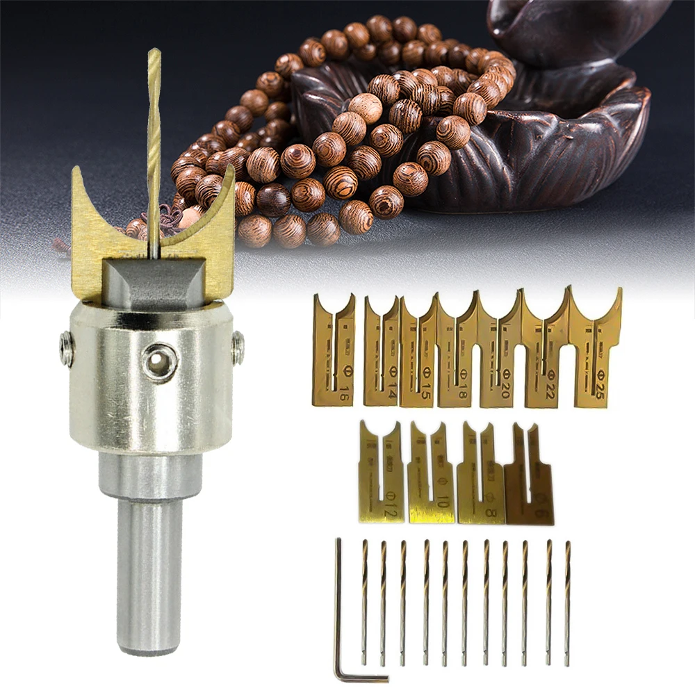 

10/16/25Pcs Carbide Ball Blade Woodworking Milling Cutter Molding Tool Beads Bit Drills Bit Rosary Bead Molding Wooden Ball Base