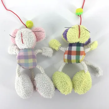 

PET Soft Fabric Funny Cat Playing Rod Cat Discipline Cat Toy Cartoon Parent and Child Educational Cat Teaser