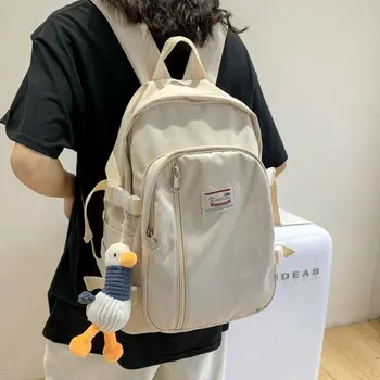 

Backpack Women Teenage Girls School Bags Nylon Backpack School Female Leisure College Backbag Lightweight Design Bagpack Black