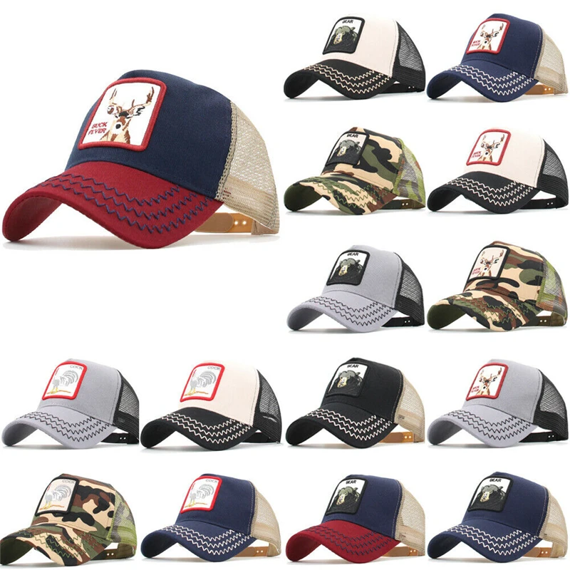 

Fashion Mesh Baseball Cap Men&Women Spring&Summer Cotton Cap Unisex Lovely Animals Snapback Hat Hip Hop Fitted Cap Hats Female