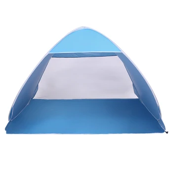 

2-3 Person Beach Tents Sun Shelter Tent Big Automatic Sun Umbrella Outdoor Camping BBQ Fishing Beach Shelter