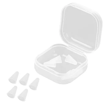 

10pcs Protective Case Anti-Slip Stylus Penpoint Cover Silicone Protector Case Compatible for Apple Pencil 1 2 (Transparent)