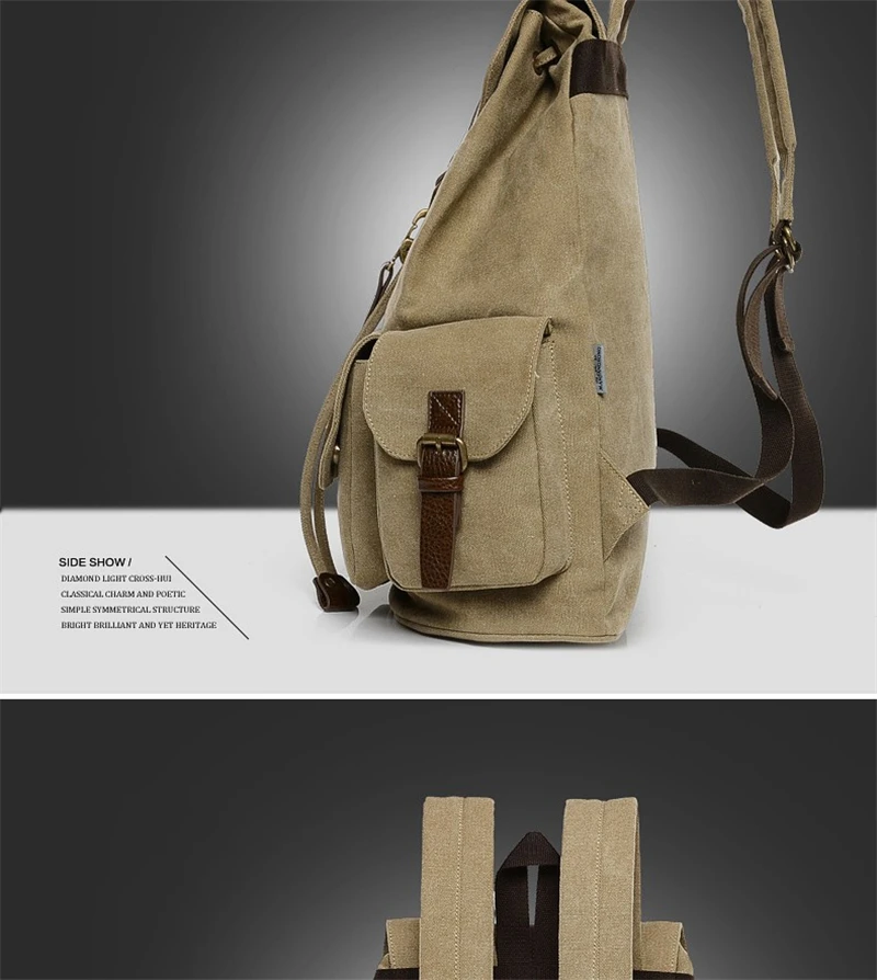 New Casual Men Backpack England Style Vintage Men's School Bags Travel Sport Camping Hiking Quality Washed Canvas Backpack Women