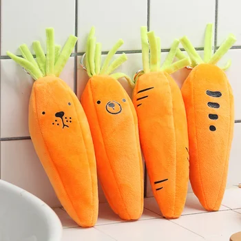 

1 Pcs Cartoon Pencil Case Vegetable Carrot Plush Pencil Box Stationery Bear Pencil Bags Kids Students Gift School Supplies