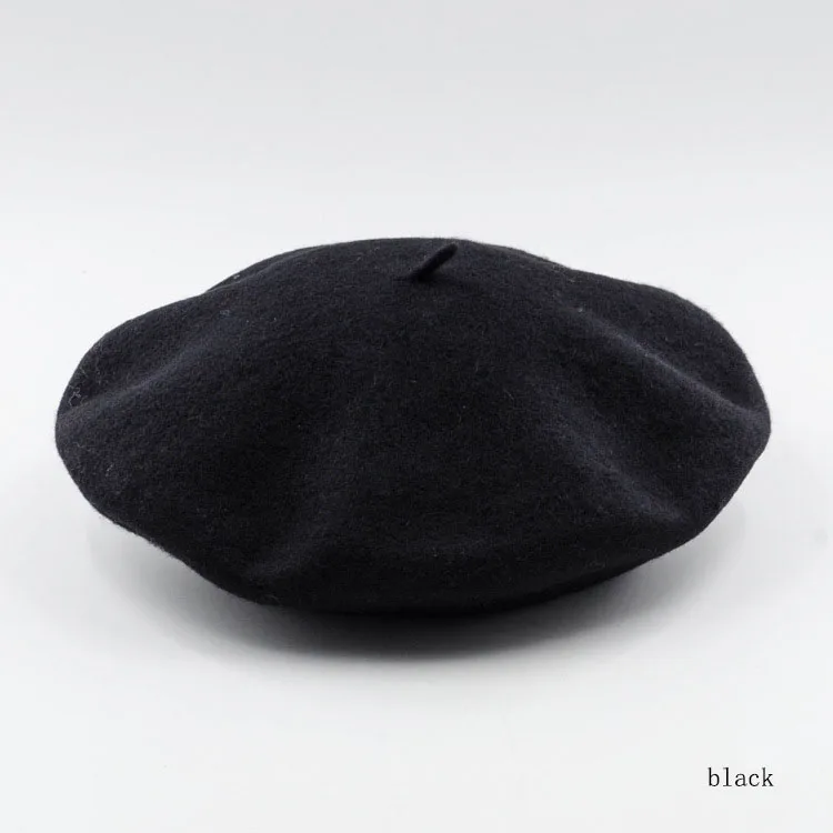 Fashion Autumn Winter Wool Beret Women Ladies Warm Winter Hats Women Solid Color Painter Hat French Bonnet Beanie Ski Cap