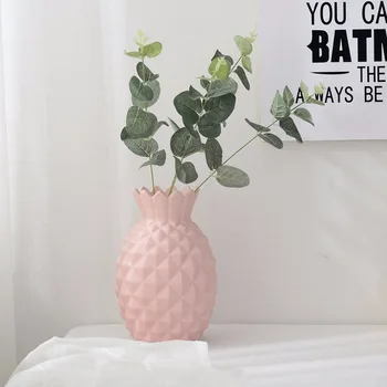 

MEILING Handmade Pineapple Vase Flower Vases Decoration Vase Filler Matt Ceramic Home for Wedding Party Pink Blue Green White
